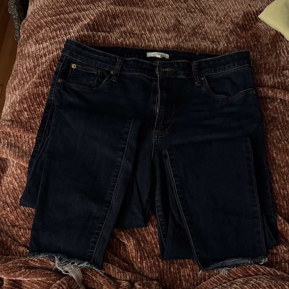 Dark Blue Denim Jeans